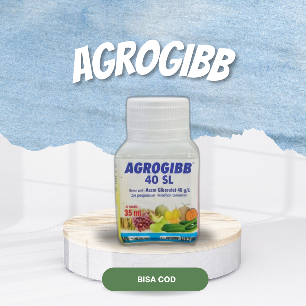 Agrogibb 40 SL 35 mL - ZPT Asam Giberelid | Pemanjangan Batang &  Pembesaran Buah