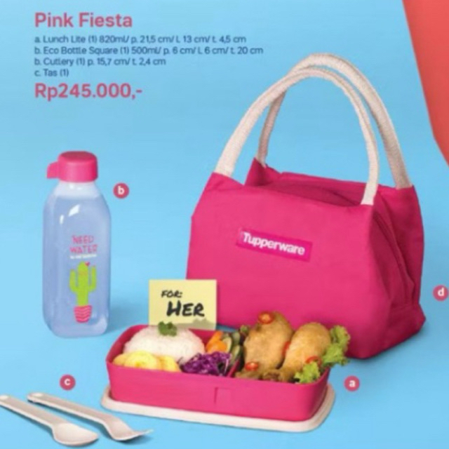 Tupperware Pink Fiesta Set [NEW]