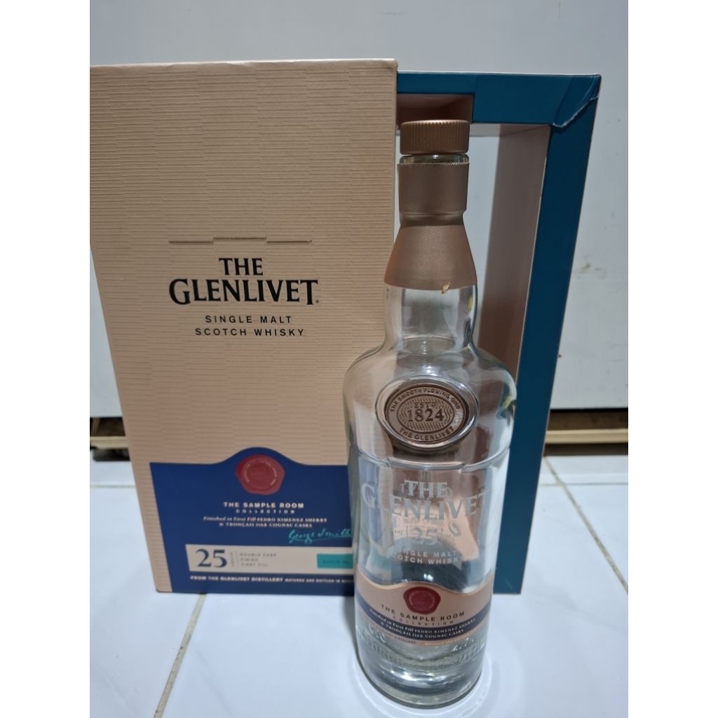 botol bekas glenlivet 25