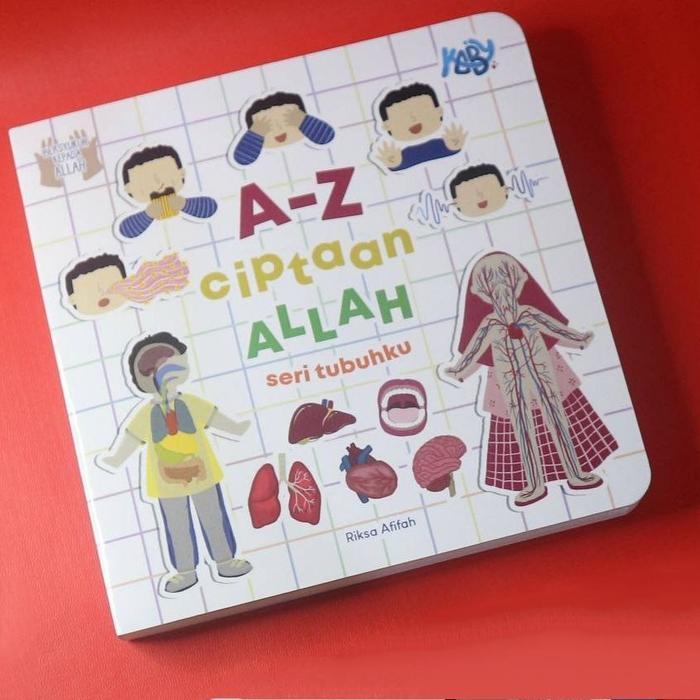 Buku A-Z CIPTAAN ALLAH SERI TUBUHKU Kaby Books - Boardbook Anak Muslim