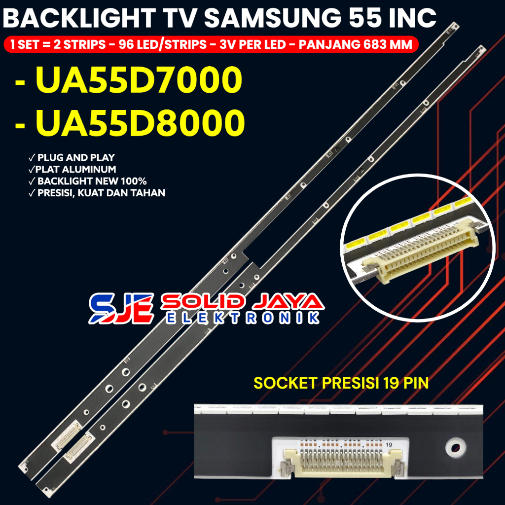 BACKLIGHT TV SAMSUNG 55 INCH UA55D7000 UA55D8000 55D7000 55D8000 LAMPU BL LED SMD 55D