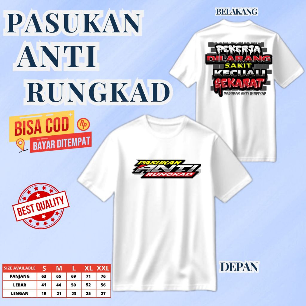 Baju Kaos Distro Pasukan Anti Rungkad