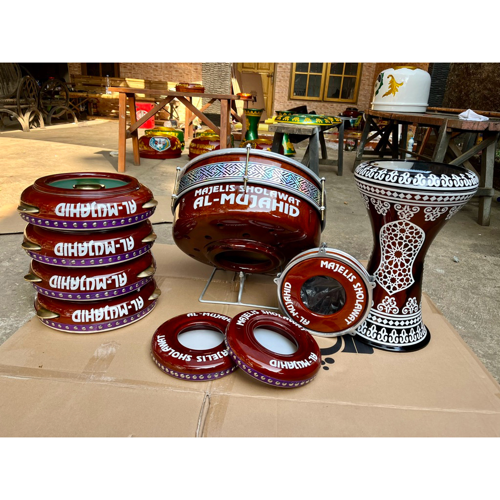 satu set hadroh/ satu set rebana/ satu set rebana Jepara/ satu set hadroh Jepara/ 1paket hadroh Jepa