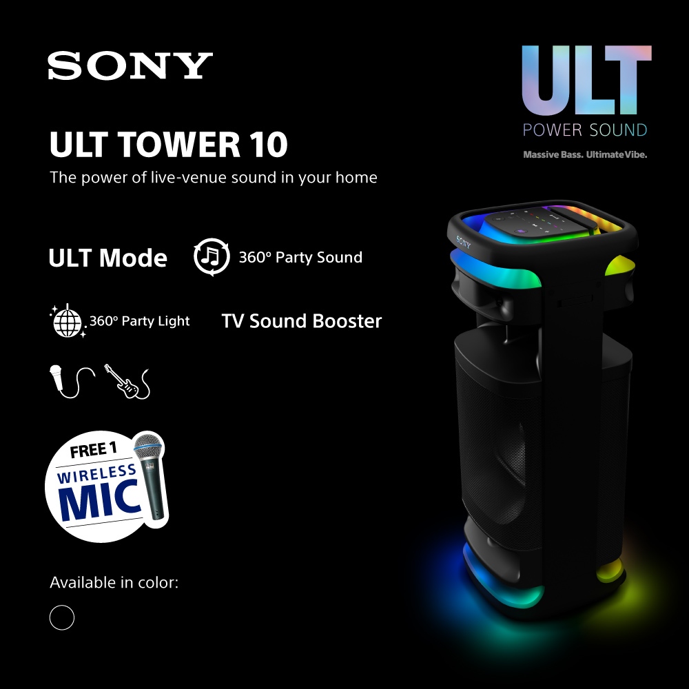 SONY ULT TOWER 10 Karaoke Part Speaker / SRS-ULT1000