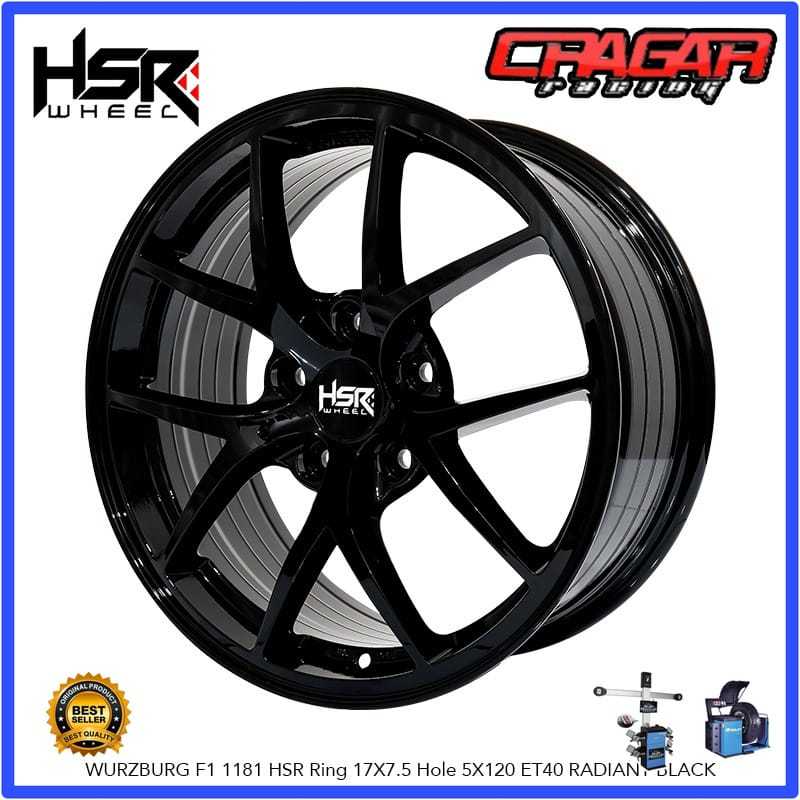 Velg Mobil Hsr Wurzburg F1 R17 Hole 5x120 Buat Bmw F10 Bmw F30 E46 Dll