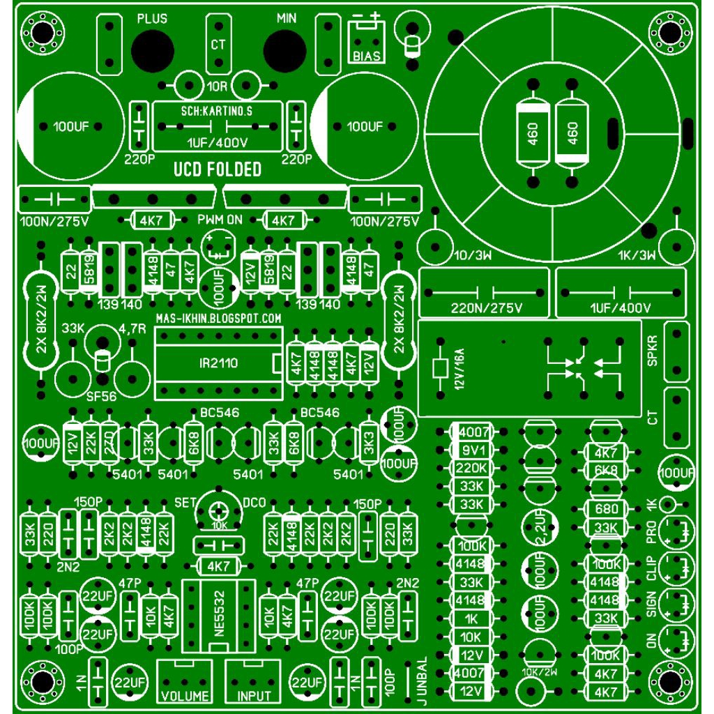PCB UCD FOLDED BIAS INTERNAL