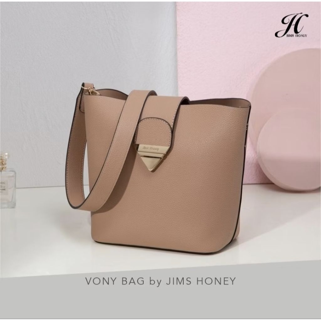 PRELOVED Tas wanita Jims Honey / Vony Bag by Jims Honey / Tas Jims Honey wanita selempang warna Beig