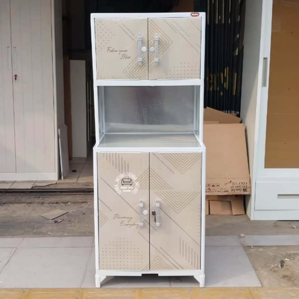 lemari dapur plastik 2 pintu minimalis//free ongkir cilegon & serang kota