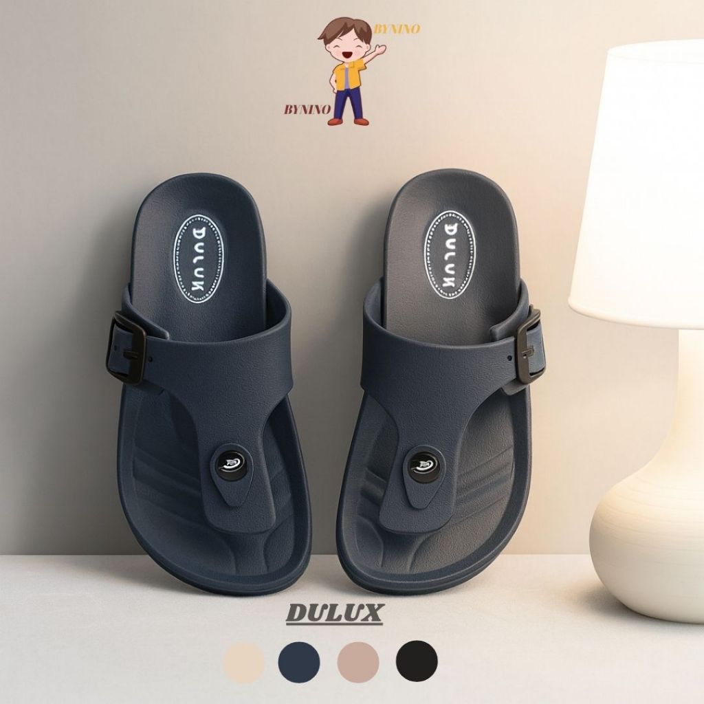 BYNINO (Size 36-44) VARO Dulux 213 Sandal DEWASA Karet Jepit Sandal Wanita Sandal Pria Polos