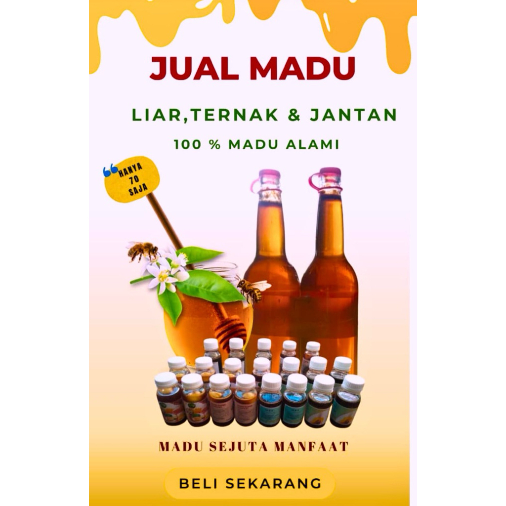 madu asli 100% hutan liar