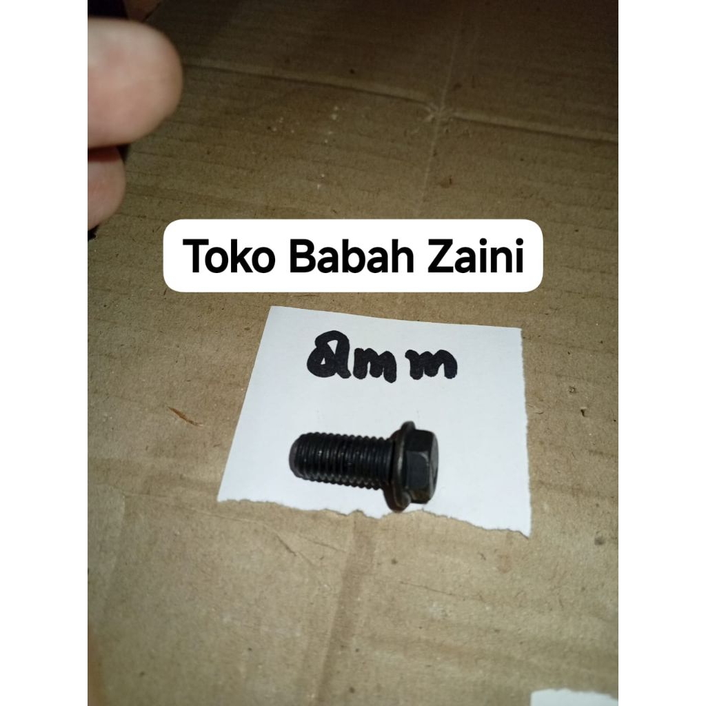 Baut Ulir Drat Balik Mesin Potong 8mm (merek tertentu)