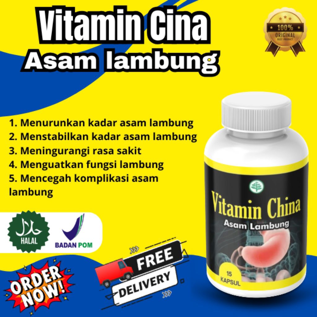 VITAMIN CINA Solusi Ampuh Untuk Penderita (ASAM LAMBUNG)