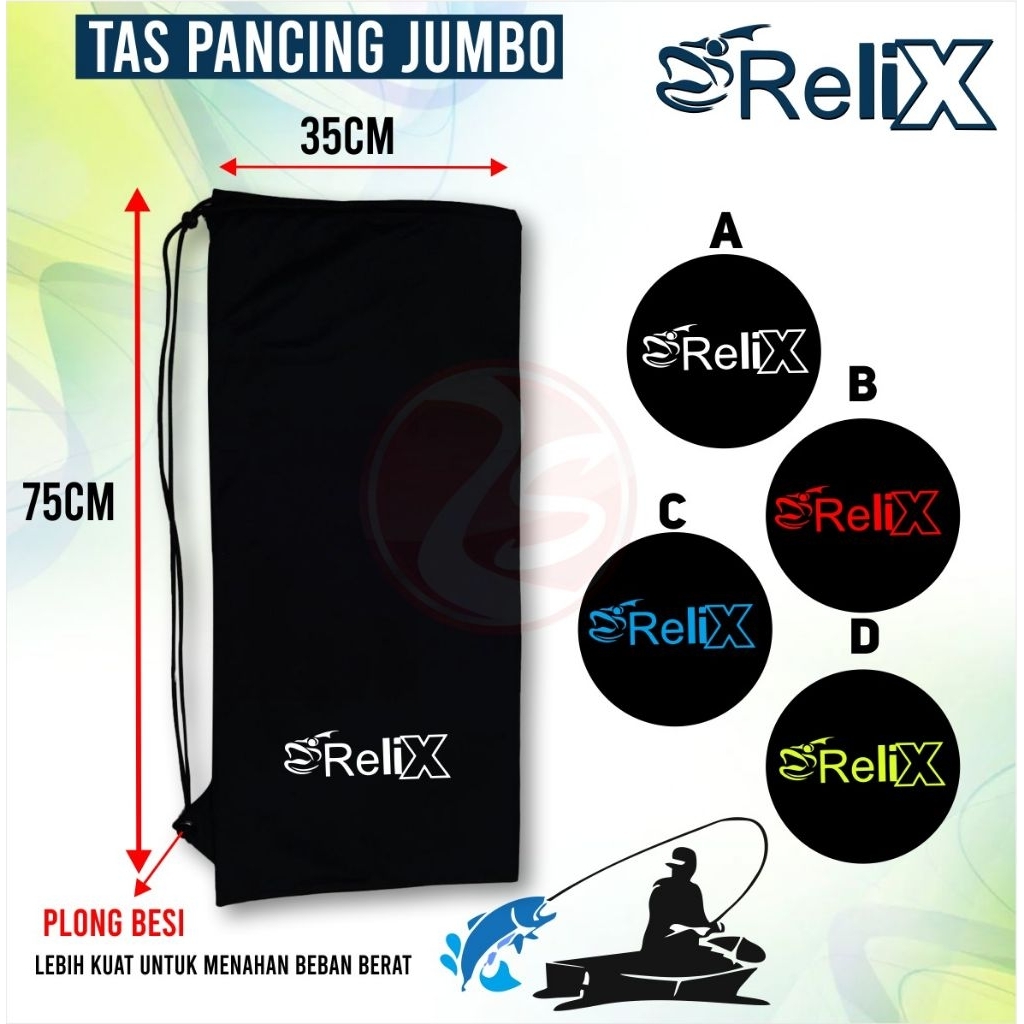 Tas mancing muat 2 joran + reel tas mancing ukuran jumbo TSC mancing fishing bag sporty sport fishin