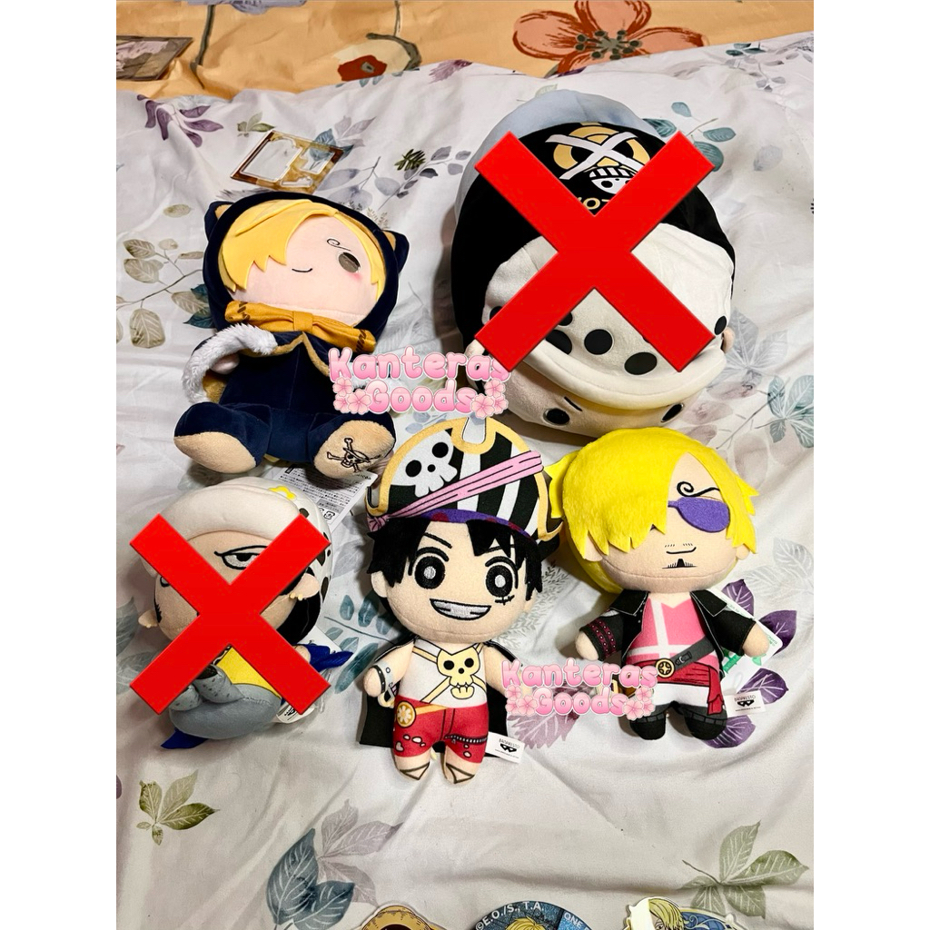 Boneka Plushie Tomonui Kemopon One Piece Luffy Sanji