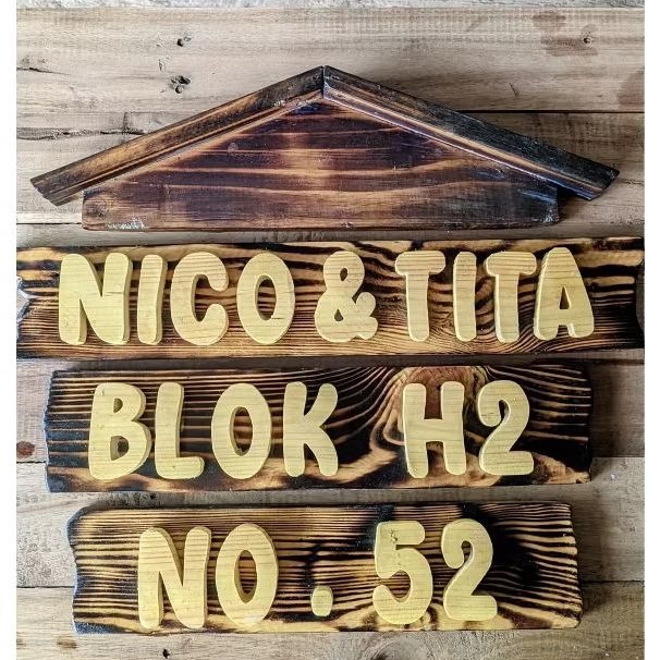 HURUF TIMBUL KAYU JATI BELANDA