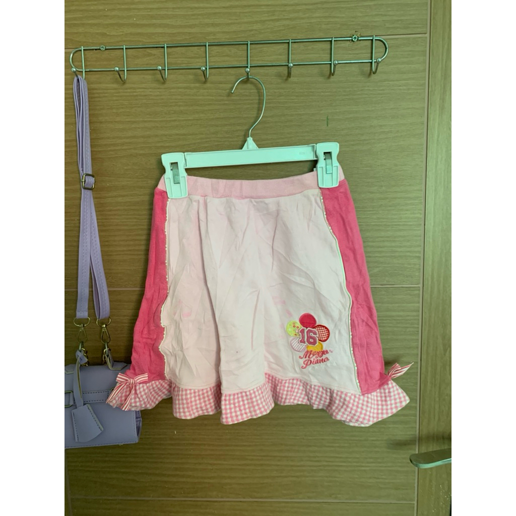 8-12 (Y) Rok Pendek Mezzo Piano Pink Love Anak Perempuan