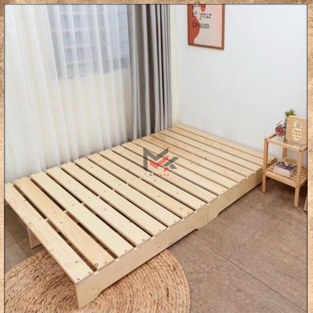 Dipan Tempat Tidur Minimalis Kayu Jati Belanda Anti Jamur