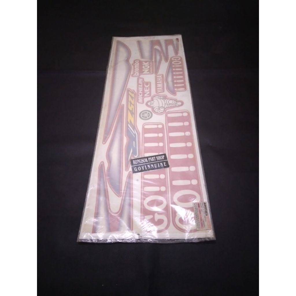 striping stiker sticker yamaha 125zr 125 zr merah ori asli nos stok lama