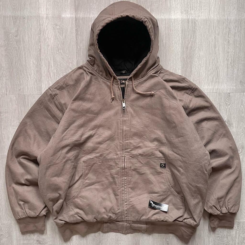 (Size 4XL) Dri-Duck Vintage Duck Canvas Active Hoodie Jacket