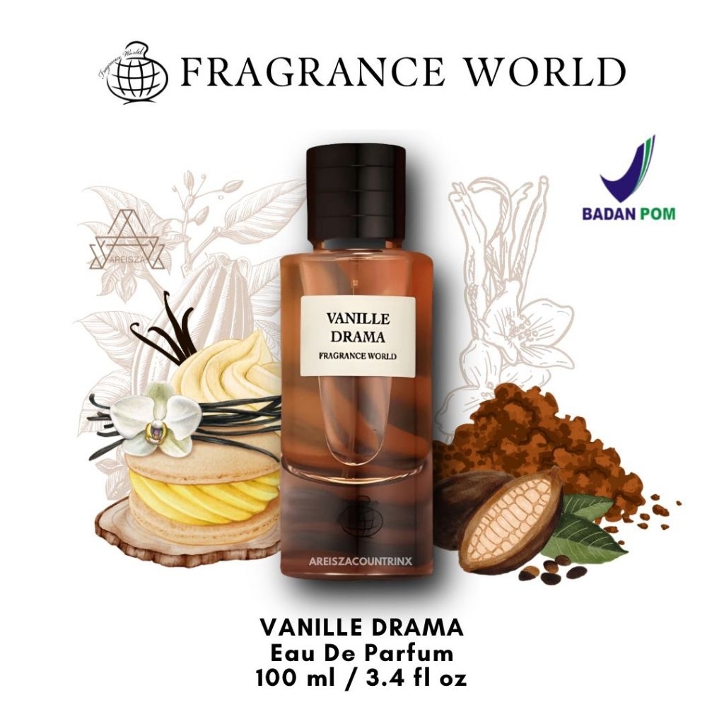 Parfum Fragrance World Vanille Drama for Unisex EDP 80 ml