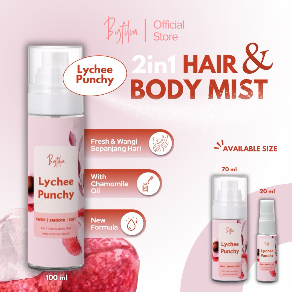 BYFILIA — LYCHEE PUNCHY 2in1 Hair and Body Mist Parfum Hairmist Bodymist