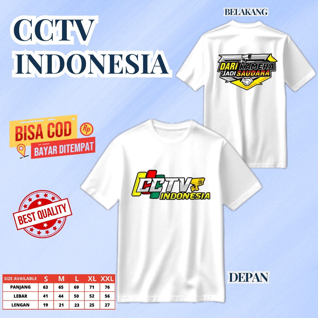 Baju kaos distro CCTV indonesia