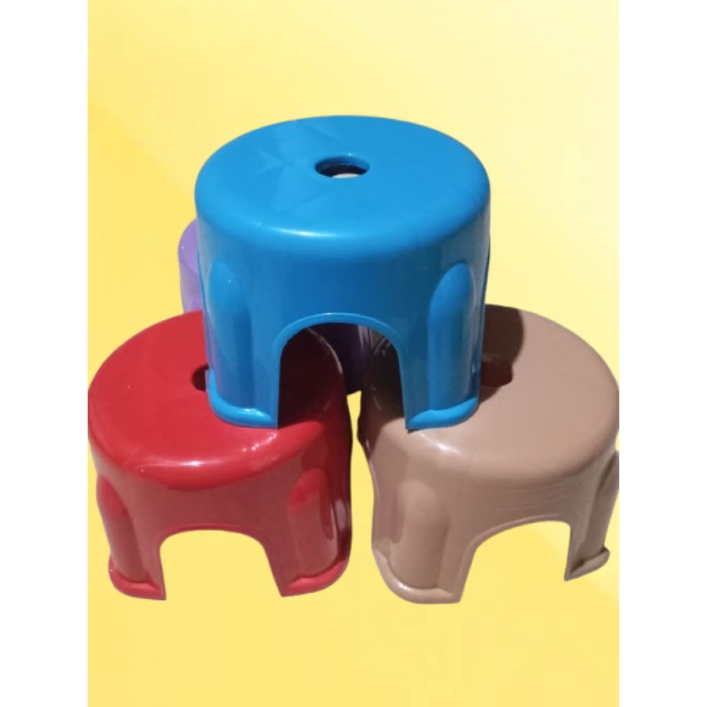 Kursi Jongkok Bulat 02 / Bangku Pendek Bulat / Kursi Plastik