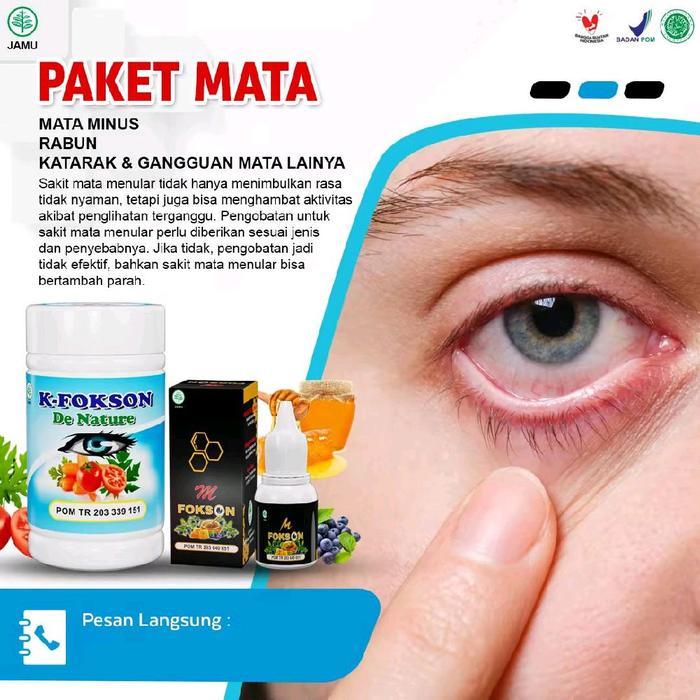 Obat Mata Rabun Katarak Silinder Glaukoma Mata Minus K Fokson K Fokson Kfokson De Nature Denature