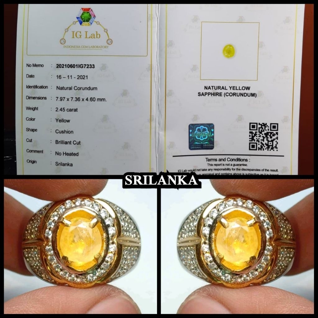 natural yakut sapphire HQ KRISTAL ASLI ( CEYLON )