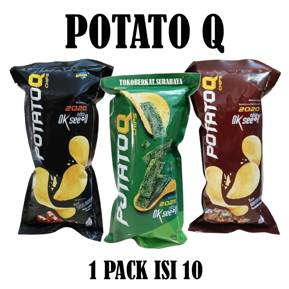 KIKOYA POTATO Q POTATOQ CHIPS KERIPIK KENTANG ISI 10