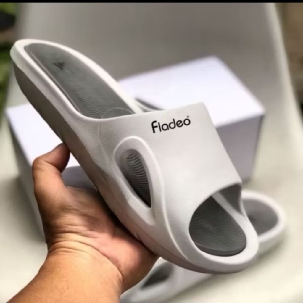 Cuci Gudang Sandal Slop Pria Wanita Fladeo 4Dicane / Sandal Pria Wanita Terbaru Sendal Slop Karet