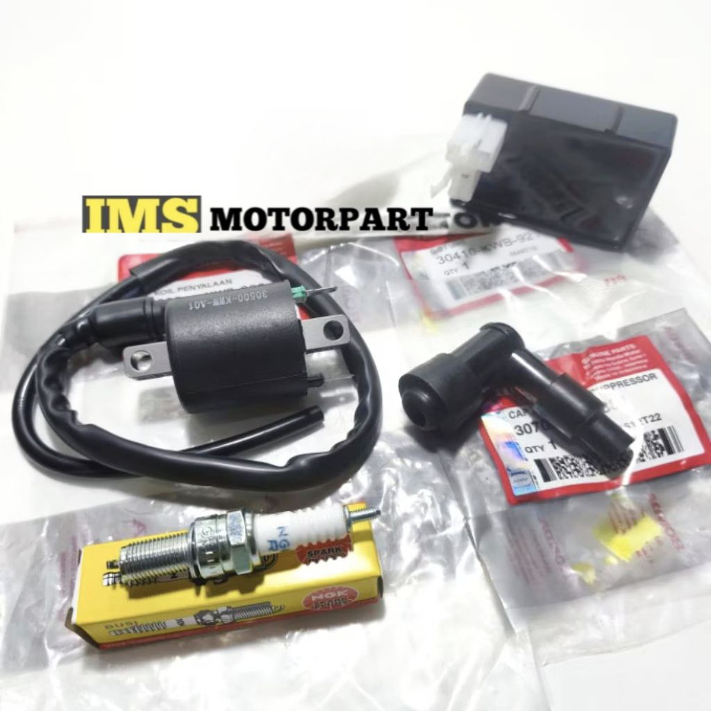 KOIL + CDI + TUTUP BUSI + BUSI BLADE 110 REVO ABSOLUTE OLD/LAMA