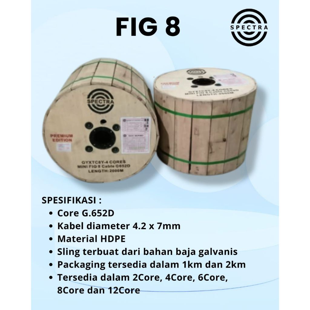 KABEL FIG8 4 CORE 2000M SPECTRA