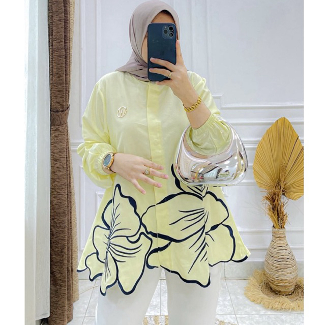 Atasan winody Edelwiis bordir bunga By winody Original