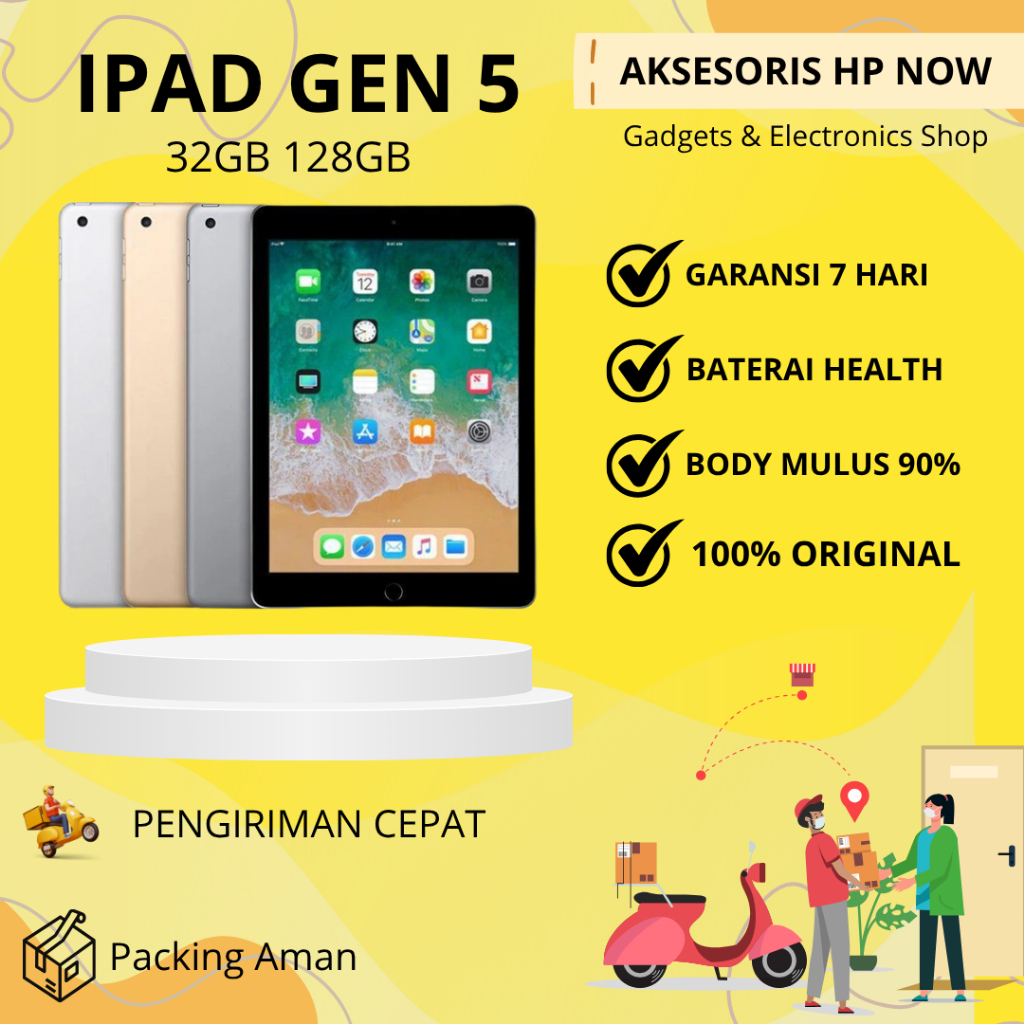iPad 5 32GB 128GB Gen 5 WIFI OLY ORIIGNAL - AHN