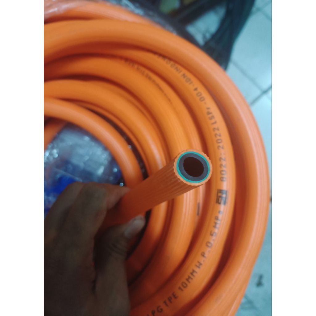 Selang Gas LPG 3 lapis 3/8" Mondea SNI (Selang karet / Air Hose)