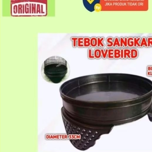 TEBOK PLECI TEBOK LOVEBIRD WADAH KOTORAN KANDANG BURUNG SOGON TEBOKAN BURUNG KENARI LOVE BIRD
