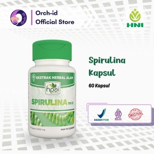 Spirulina HNI HPAI Spirulina kapsul obat anemia suplemen tubuh