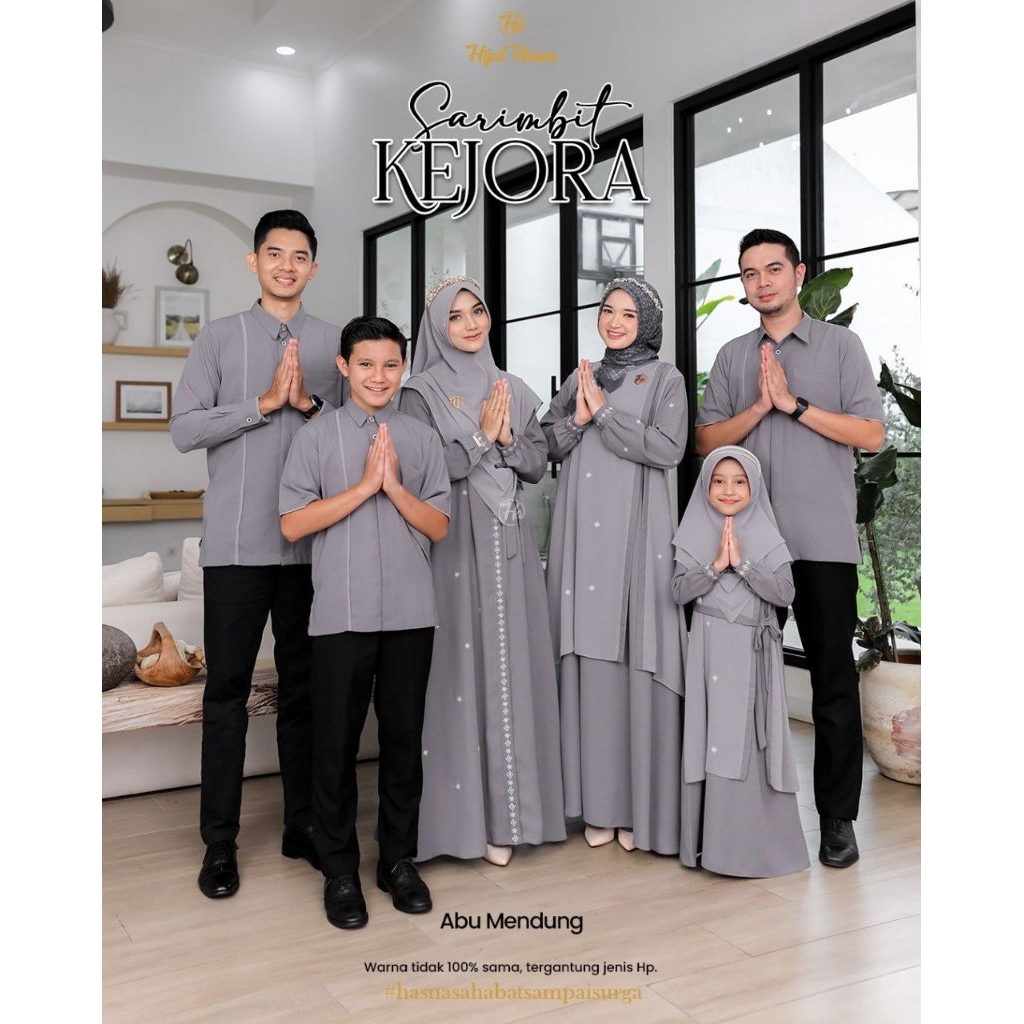[PO] Kejora Family Series (Abu Mendung) by Hasna Hijab - Original Hasna Hijab - Bisa dicicil - Sarim