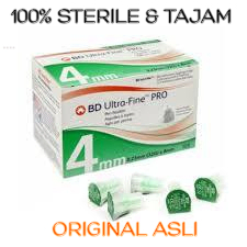Jarum Insulin / MICROFINE HIJAU / BD microfine HIJAU / micro fine pen needle 32 G X 4MM (HIJAU) / Ul