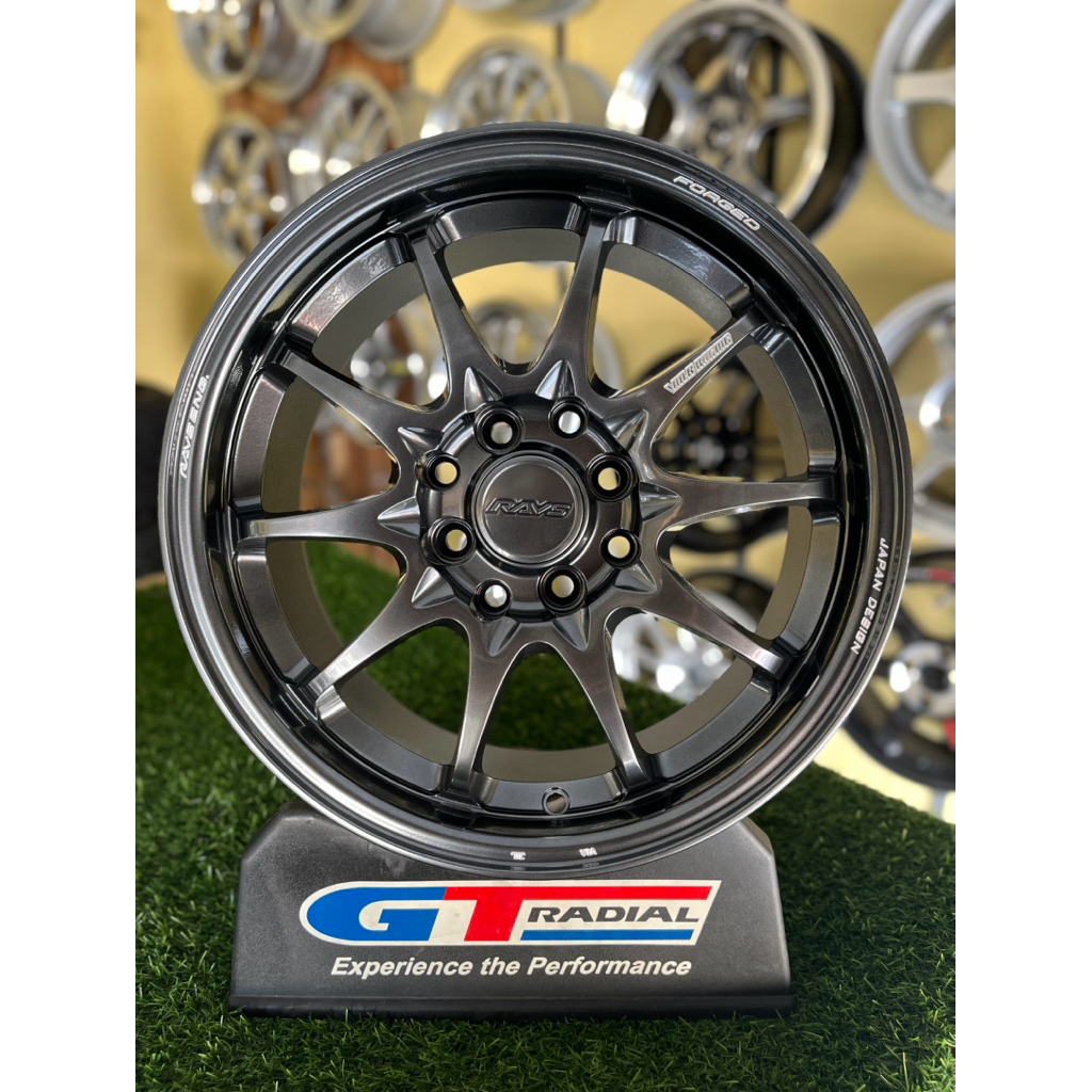 velg ce28 r15 hyper black lebar 6,5 et42 kondisi baru