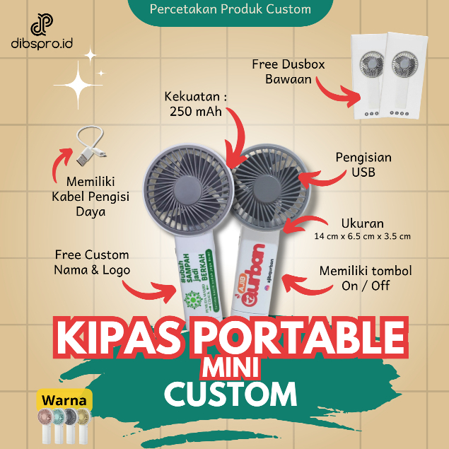 KIPAS PORTABLE MINI CUSTOM