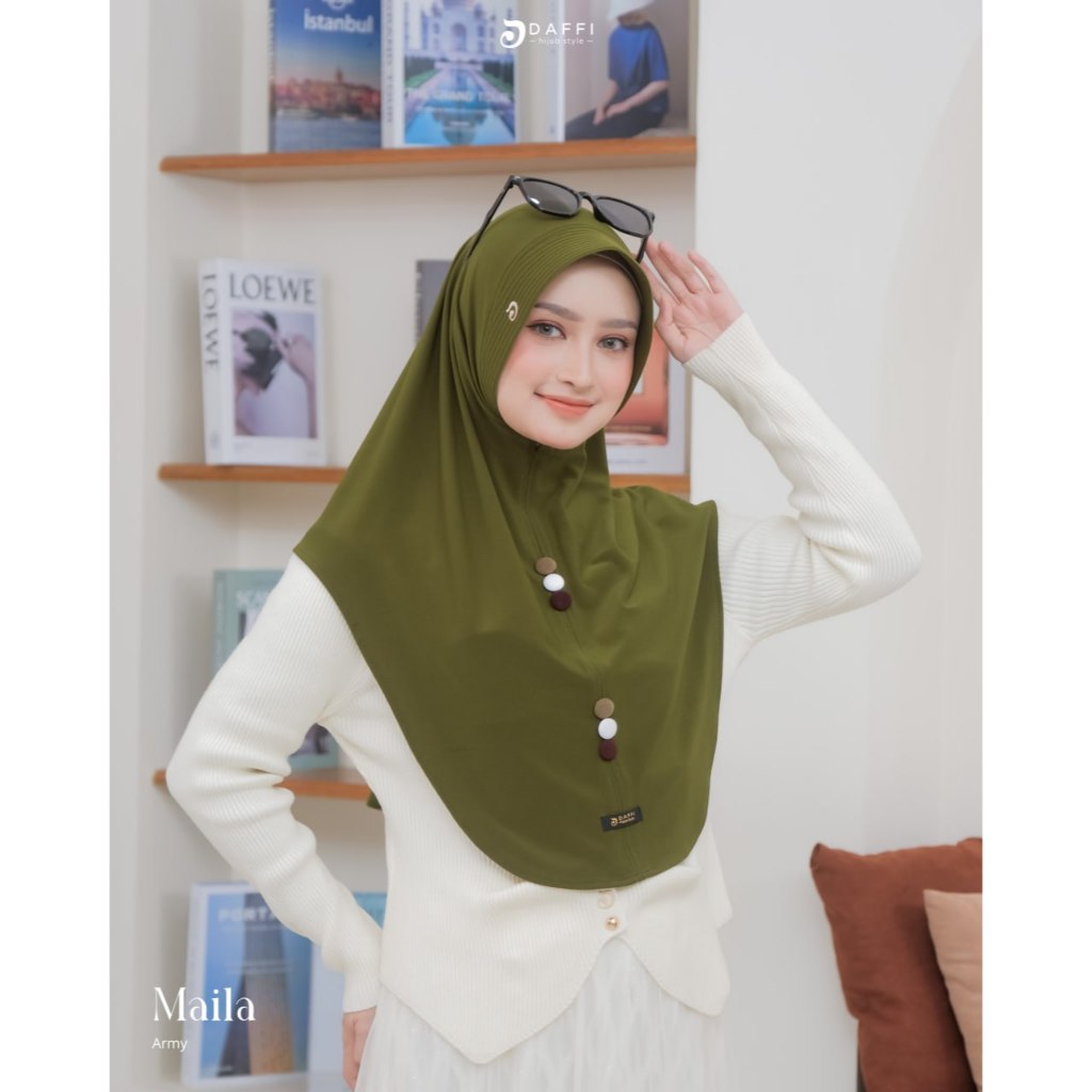 Maila Series - Daffi Hijab - Bergo Instan Bahan Jersey Parfum