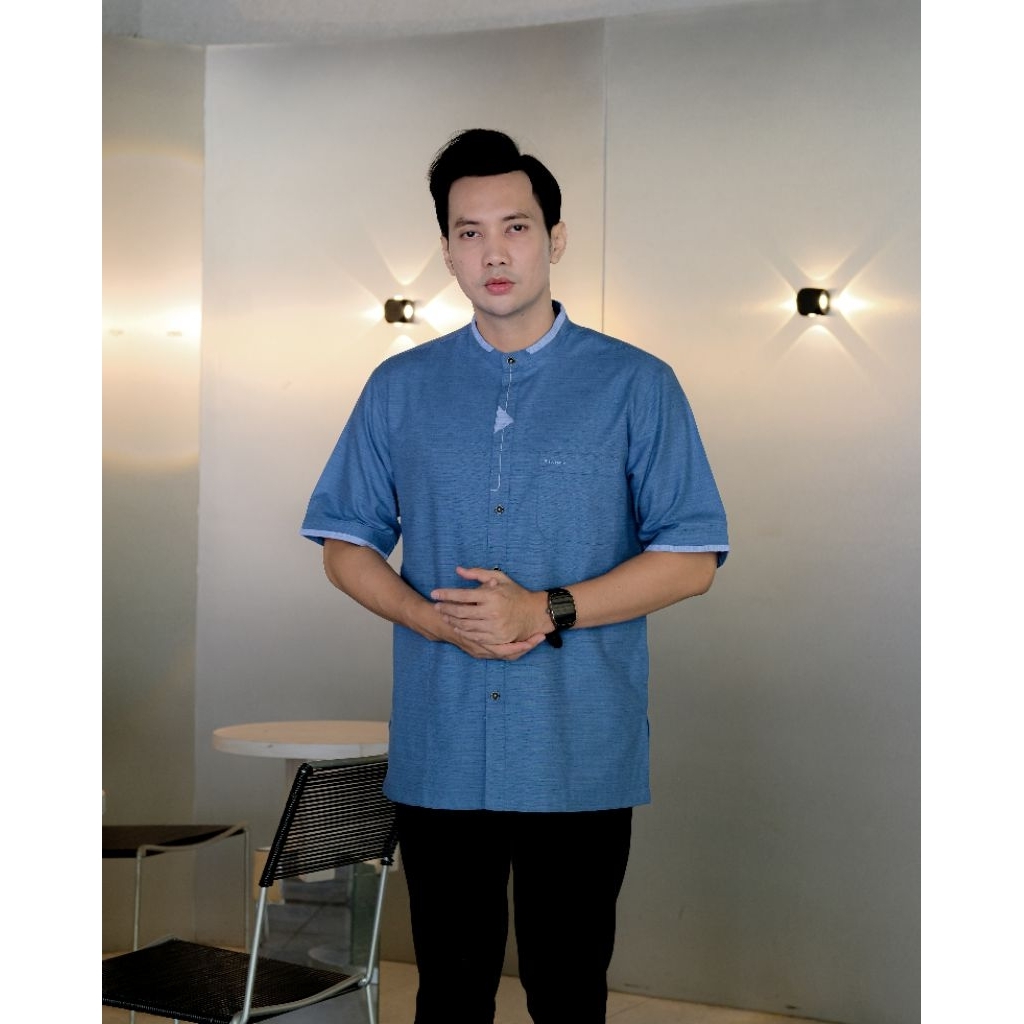 Ilnaaf Baju Koko Dewasa Lengan Pendek Katun