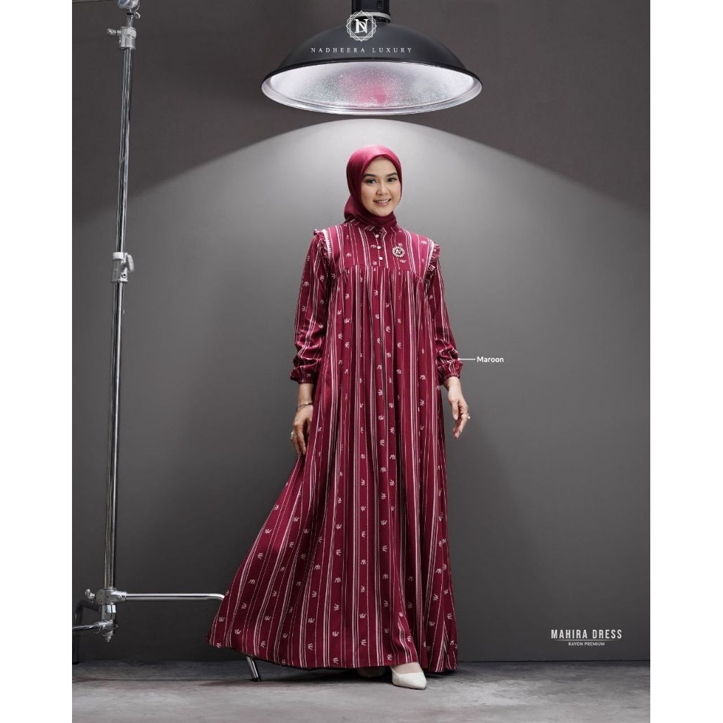MAHIRA DRESS BY NADHEERA LUXURY - Gamis motif - Gamis nadheera - Gamis rayon