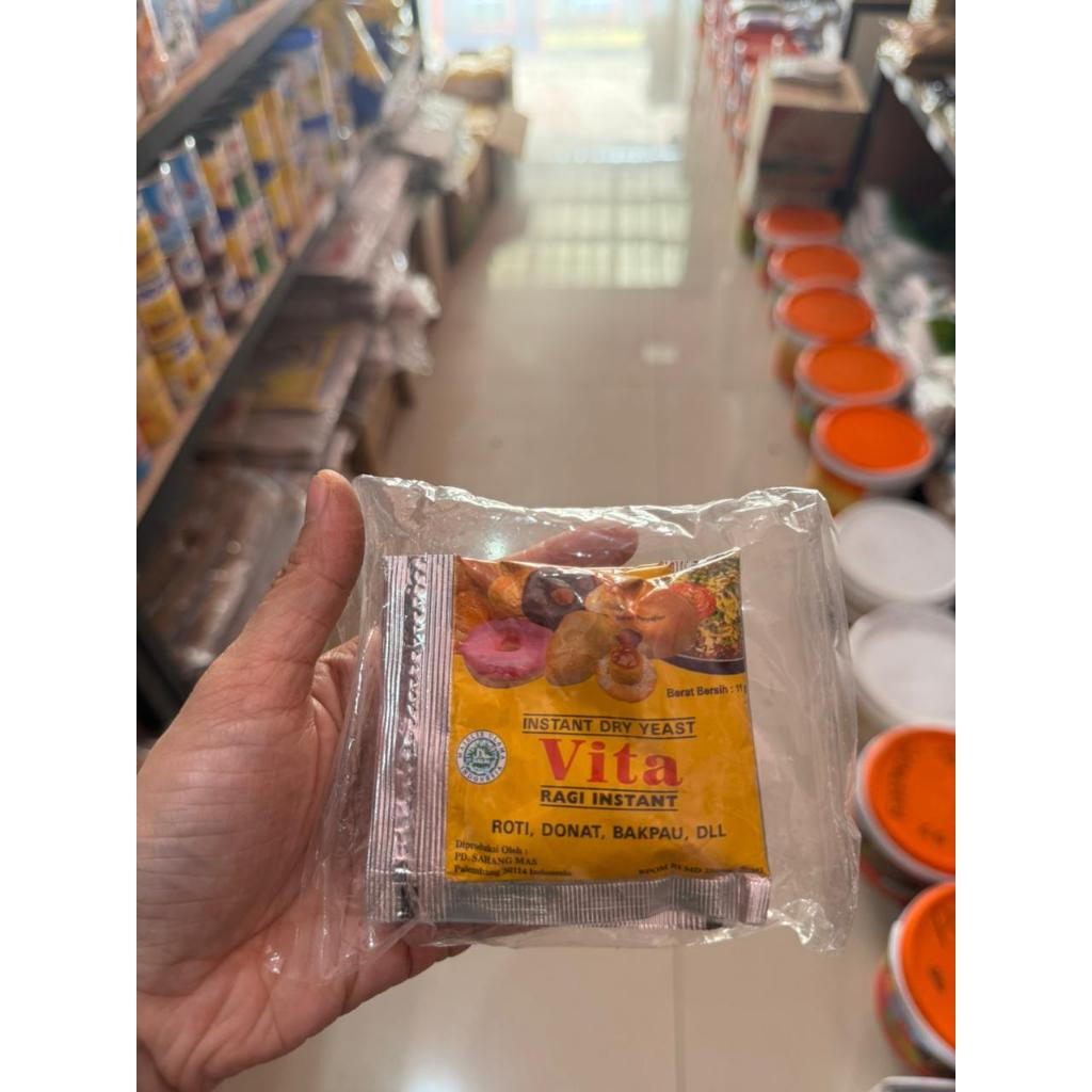 ragi roti donat merk vita/ ragi vita sachet