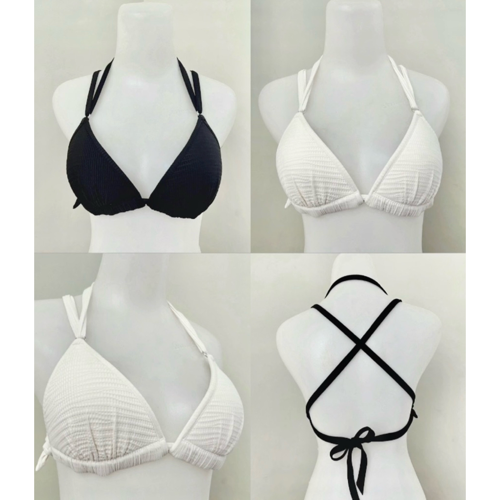 H&M BIKINI BRA SIZE 34B 36B BUSA TIPIS RATA TANPA KAWAT BIKINI CANTIK TALI BRANDED