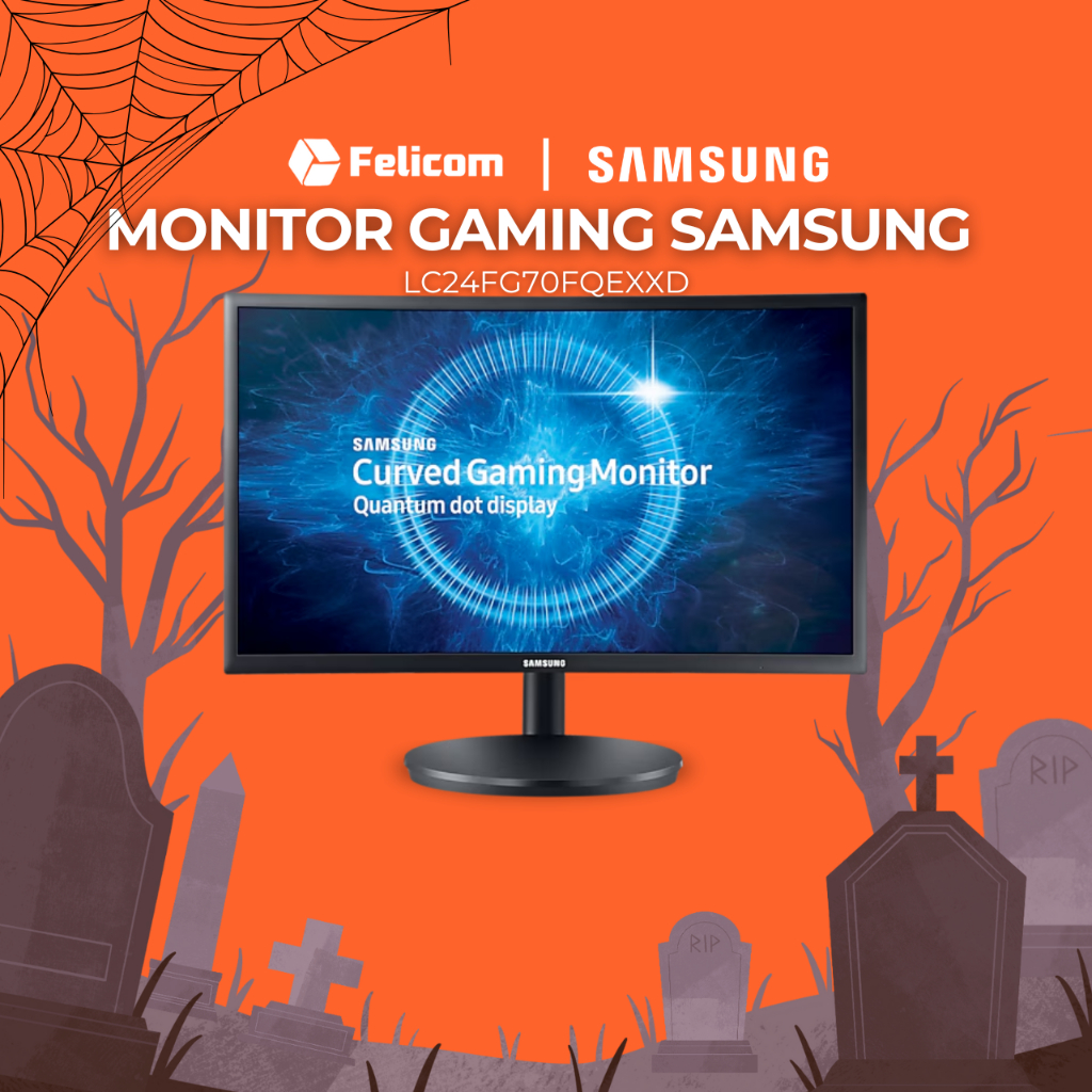 Monitor Gaming Samsung LC24FG70FQEXXD
