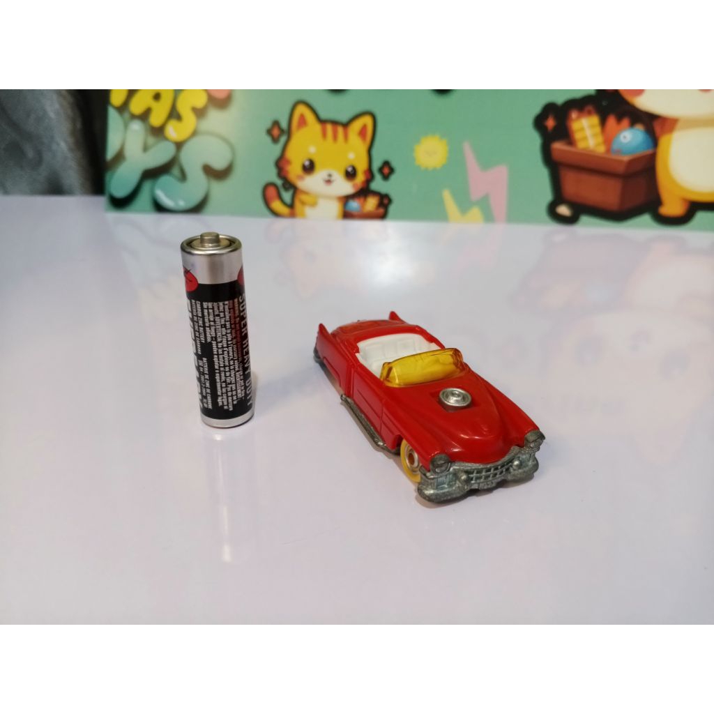 McD Happy Meal 1993 Hot Wheels 1953 Red Cadillac Eldorado Convertible