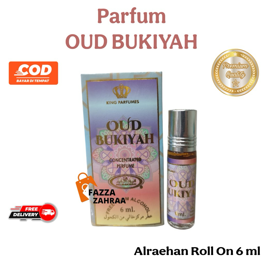 Parfum aroma OUD BUKIYAH 6ml roll on al raehan minyak wangi aroma mirip al rehab PROMO!
